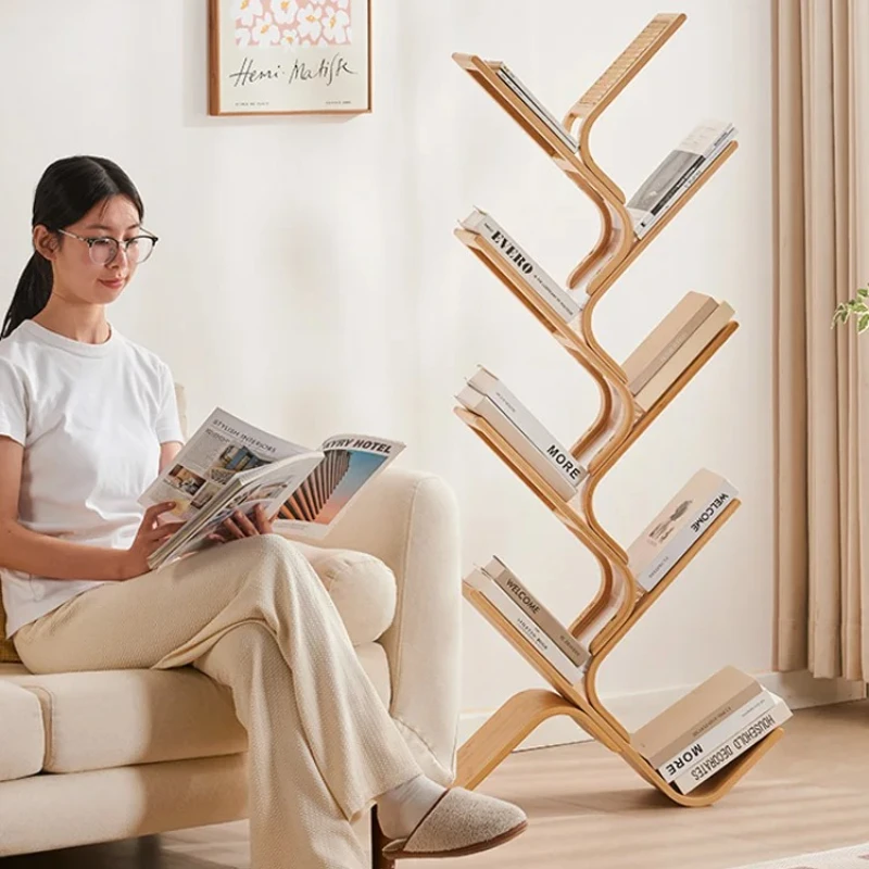 

‌ Книжная полка из ротангового дерева - настенный узкий книжный шкаф для спальни/гостиной, компактное хранилище, прочная подставка