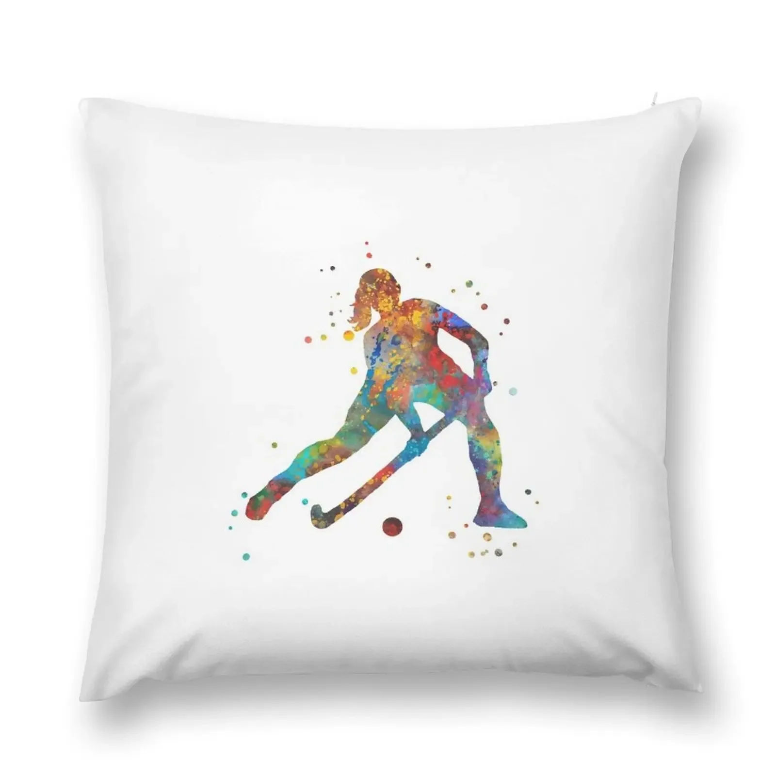 Field hockey girl Throw Pillow sleeping pillows Sofas Covers autumn decoration Custom Cushion pillow