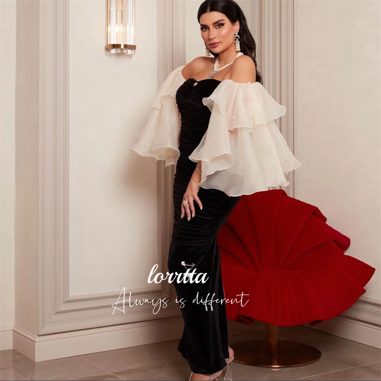 

Lorrtta Party Dress Fishtail Cut Grace Evening Formal Dresses Woman Robes De Cocktail Robe Soiree Elegant Gala Prom Customized