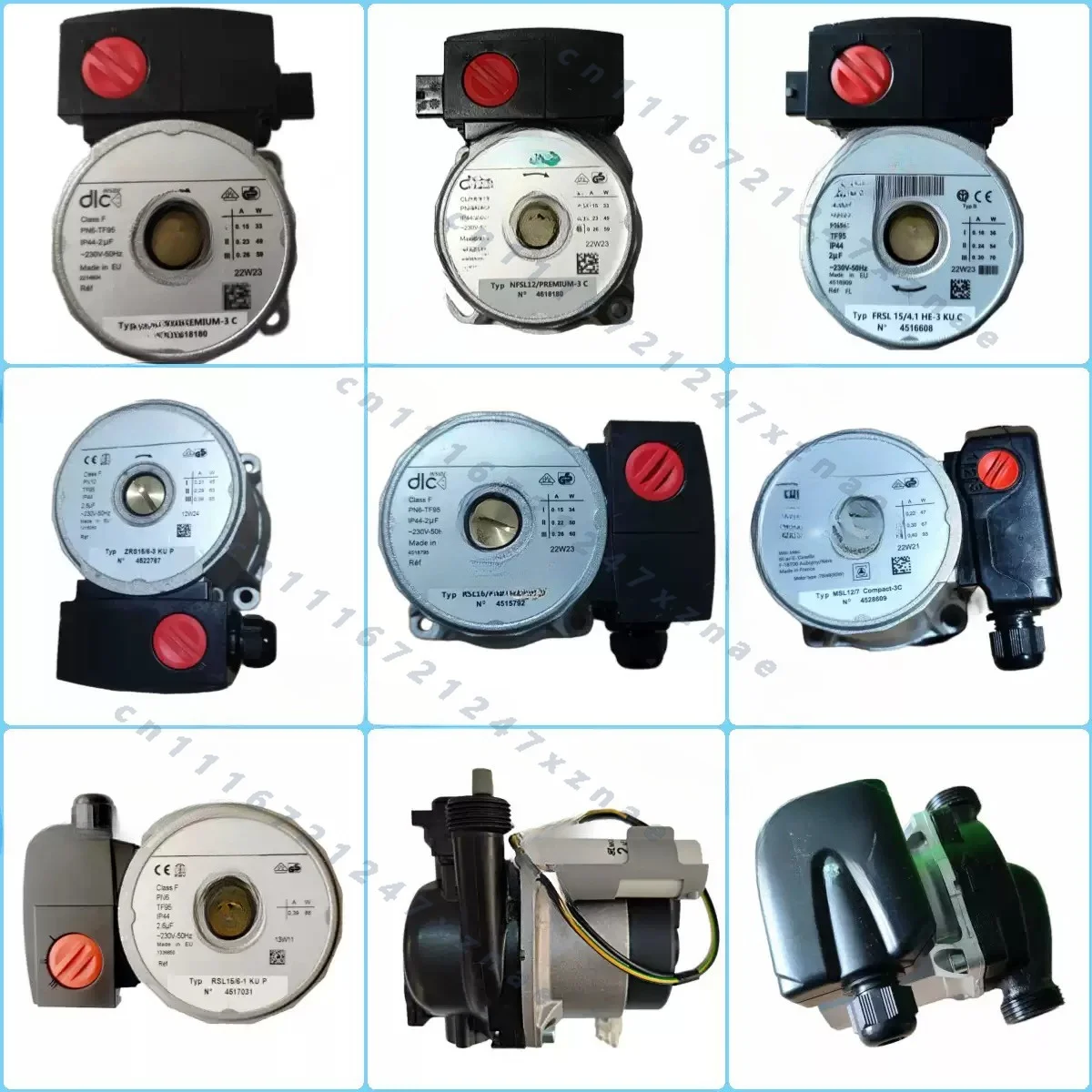 82W Wall Mounted Boiler Circulation Pump 6m 3 Speed External Capacitor Gas Boiler Water Pump for Heating System Booster