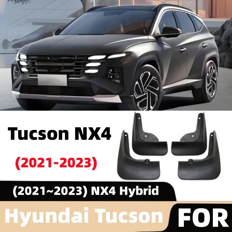 Für Hyundai Tucson 2021 2022 2023 NX4 Hybrid Auto Vorne Hinten Kotflügel Spritzschutz Kotflügel Einfache Installation Schmutzfänger Zubehör