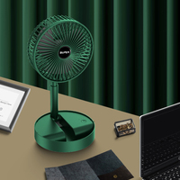 Folding Portable Electric Fan Mini USB Charging Office Home Retractable Fan Low Noise Living Desk Fan