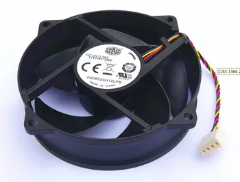 Nieuwe Fa09025h12lpb 9025 9225 9Cm Ronde Ventilator Hydraulische 4-draads Snelheid 12V 0.36a Sikkelblad