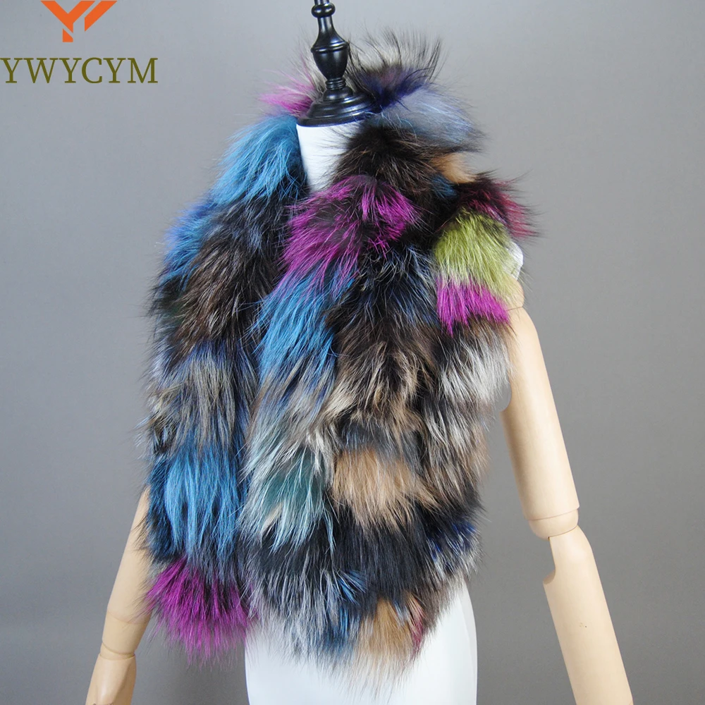 Hot Sale Women Winter Warm Natural Fox Fur Scarf Ring Knit Real Fox Fur Lady Fashion Neckerchief Scarves Women Real Fur Bandana