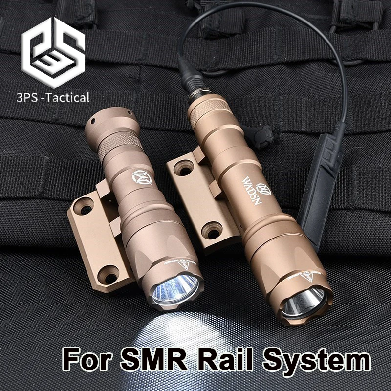 

Surefir Flashlight Offset Base Mount M300 M600 Tactical Weapon Scout Light Fit Keymod Mlok SMR Rail Airsoft Rifle Lantern Torch