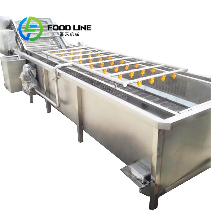 Bubble Vegetable Washer Adjustable Water Flow Valve Balances Cleaning Power To Protect Fragile Berry Fruits And Delicate Leaf