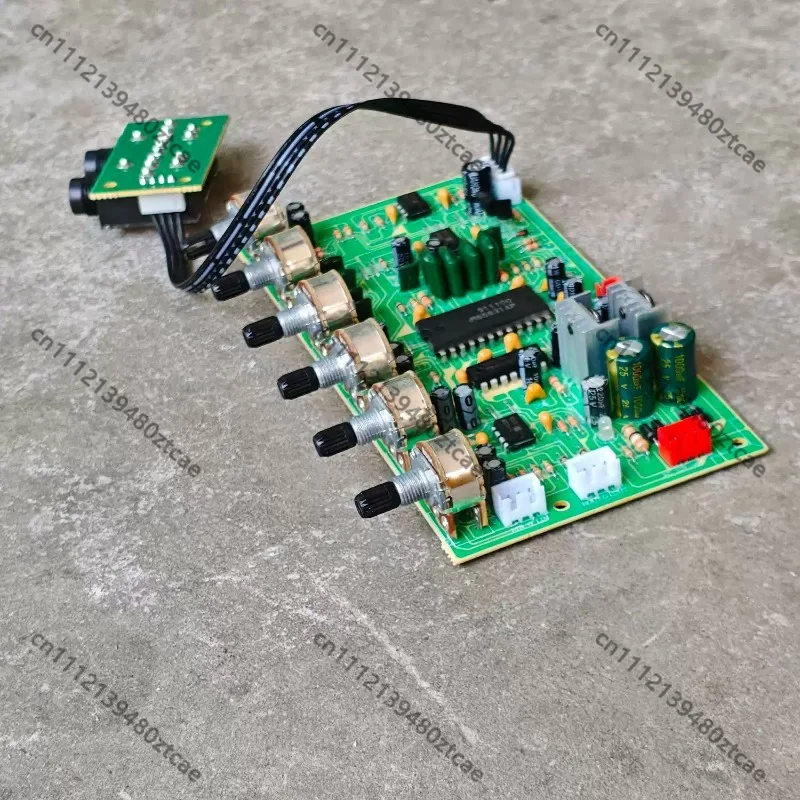 M65831 Digital Echo Preamp Board Karaoke Microphone Amplifier Multi-function Audio Tone Tuning Circuit Board