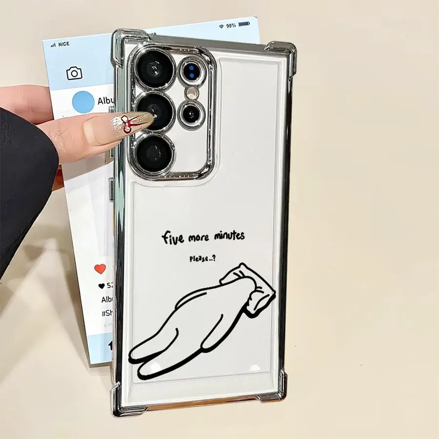 حافظة لهاتف سامسونج جالاكسي S20 FE S22 Ultra S21 Plus S23 S24 S25 Edge مثيرة للاهتمام