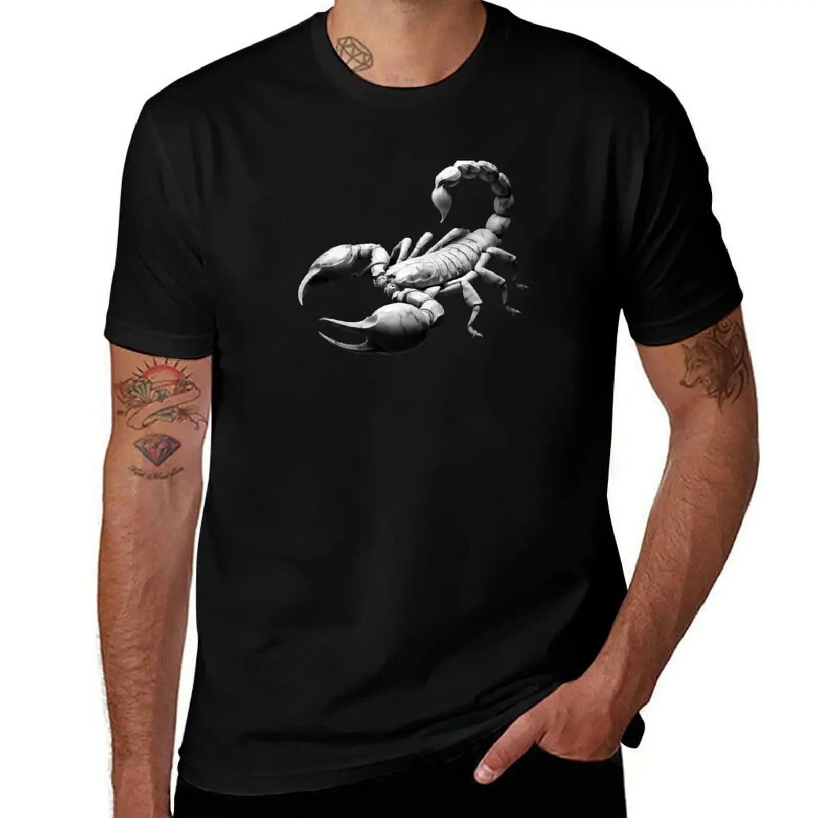 

Marble Scorpio T-Shirt shirts graphic tees aesthetic clothes plus sizes blue archive mens graphic t-shirts big and tall