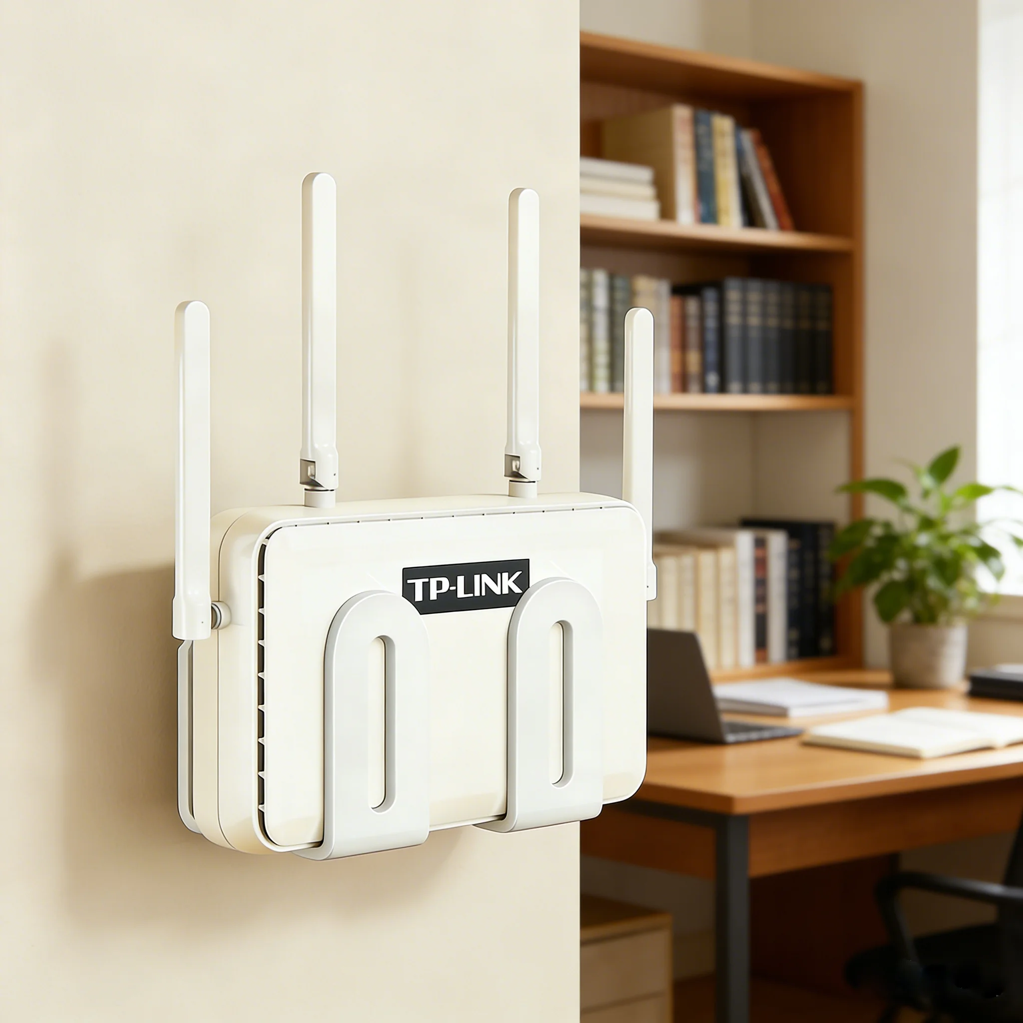 Zhangji Router-Aufbewahrungsregal, Wandmontage, ohne Bohren, stanzfreier WLAN-Halter für Router, Set-Top-Box, Fernbedienung, Organizer-Rack