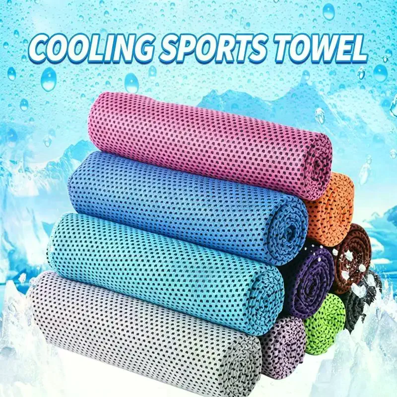 1Pcs Breathable Cooling Towel Ultra Soft Lightweight Microfiber Towels Quick Drying Sunstroke Prevention Yoga Swimming Gym Towel - view 3