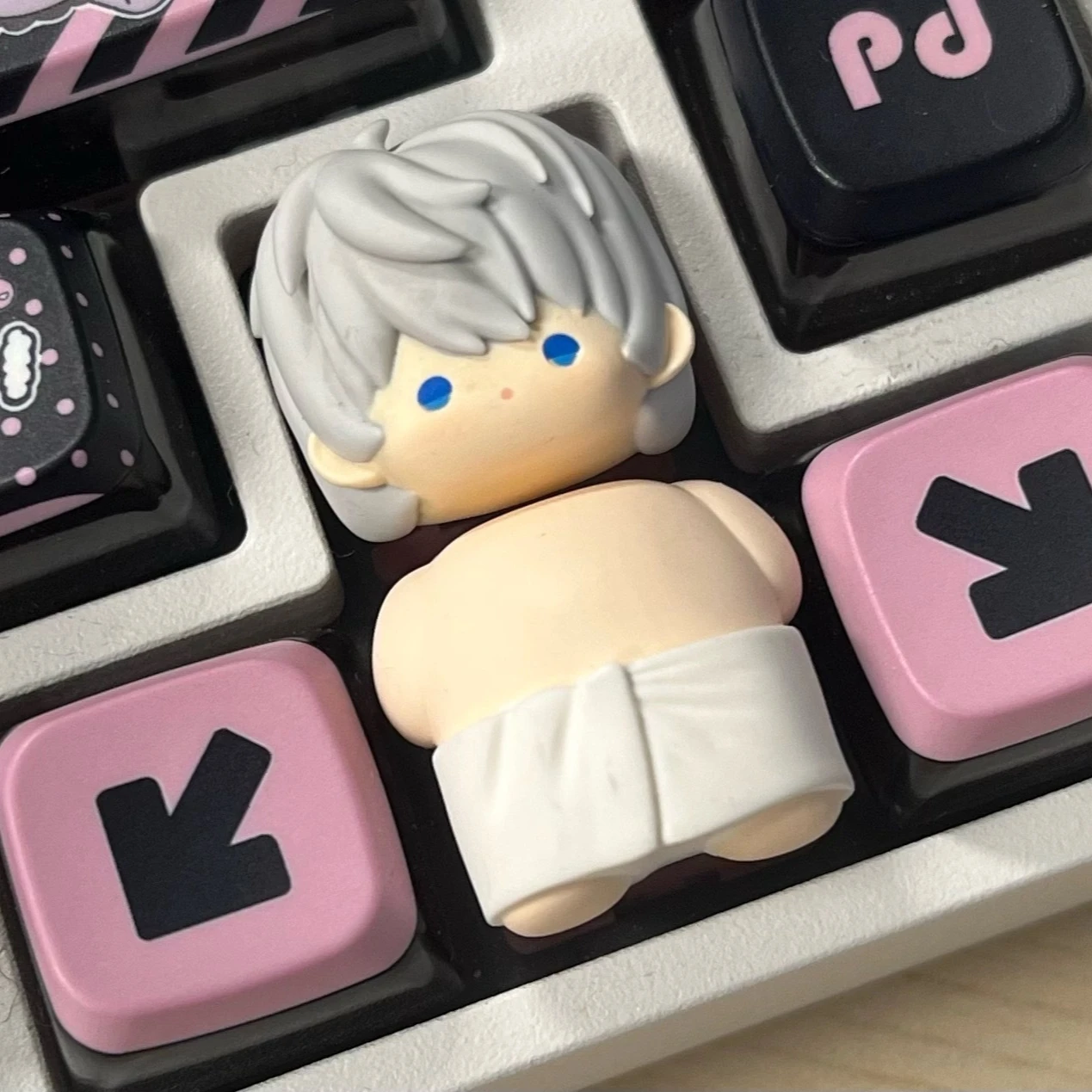 Lobo Keycap Q version Keycap For Mechanical Keyboard 1U key Decorative collectible ornaments Love and Deepspace Game Merchandise