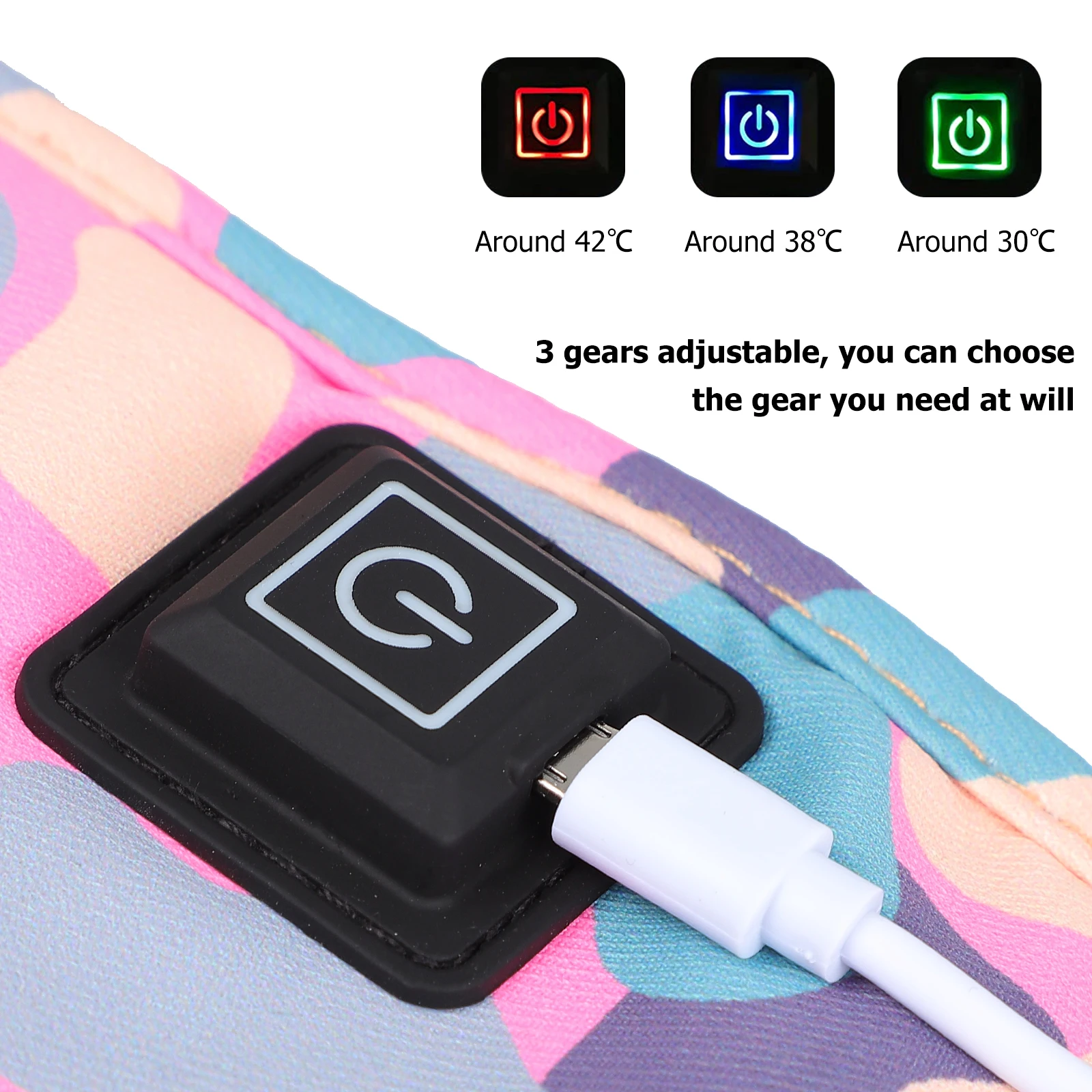 

Portable Bottle Warmer Insulation Cover Milk Heater 3 Gears Adjustable 24H Constant Temp USB Powered Feeding Case Suitable