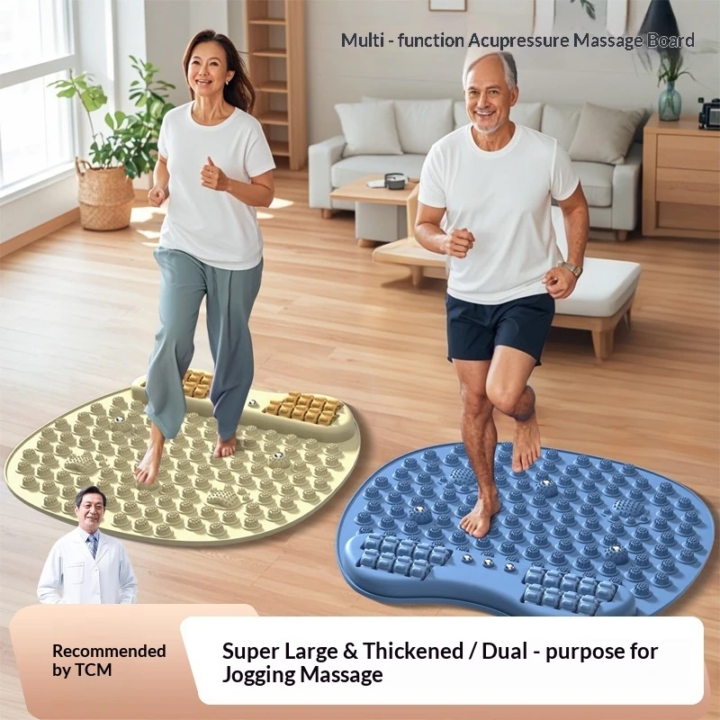 Finger Pressure Board with Roller, Magnetic Acupressure Foot Massage Mat, Oversized Thickened Foot Pad for Home Plantar Massage