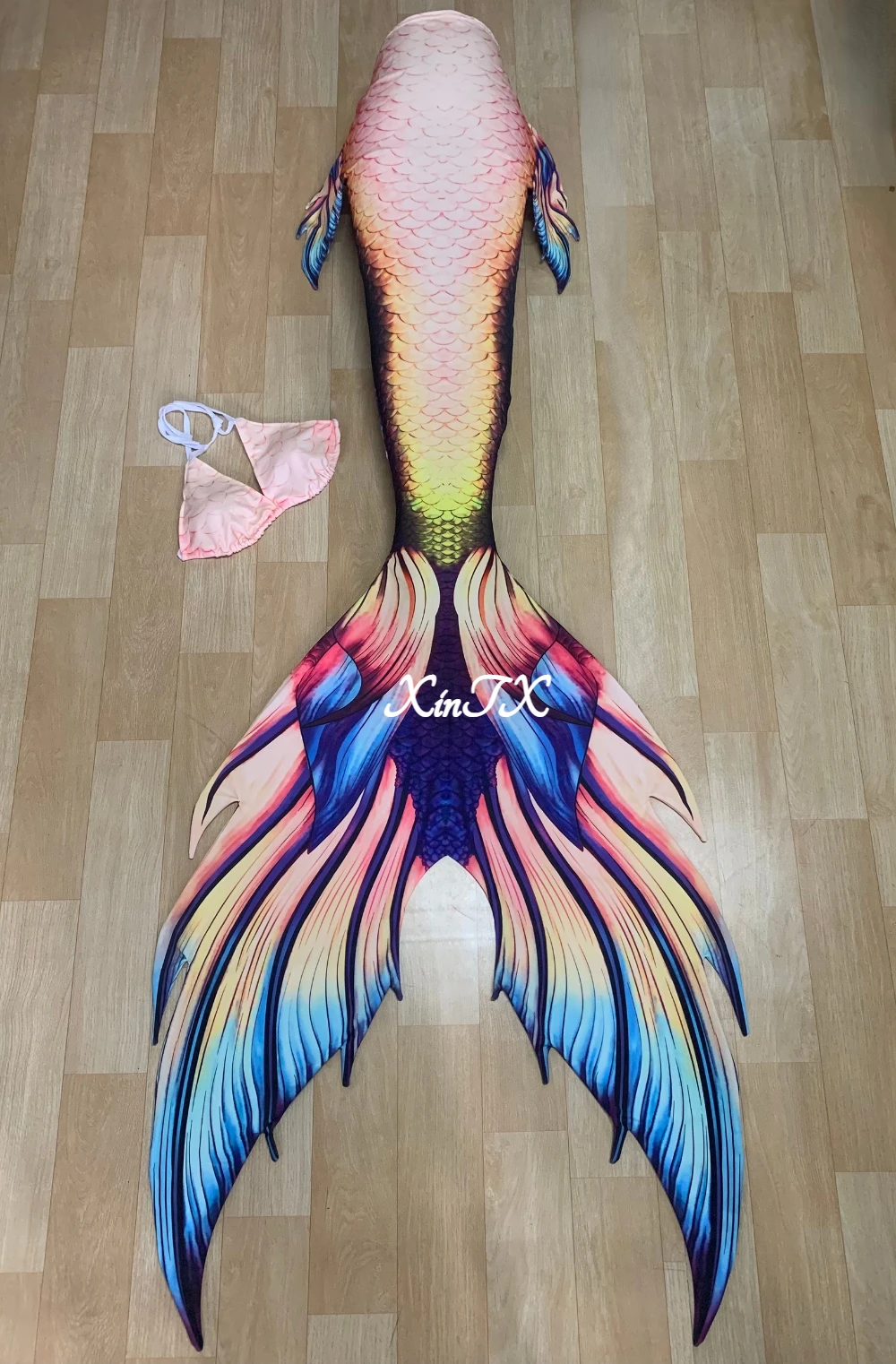 2025 Artificial mermaid tail adult big fishtail woman swimsuit cosplay mermaid ears aquarium performance fabric has stretch