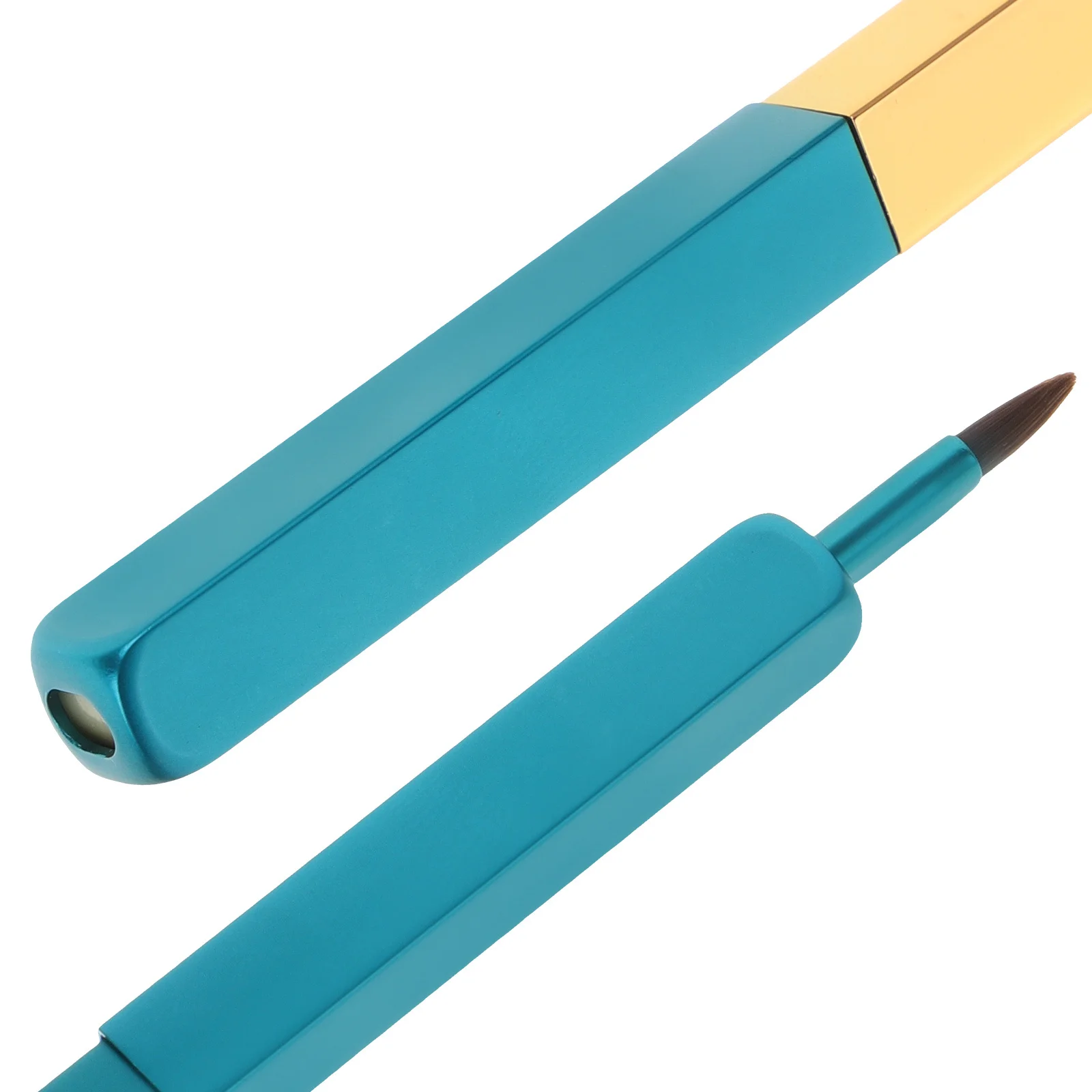 1 stks Intrekbare Lippenborstel Draagbare Dual Head Applicator Voor Lippenstift Gloss Liner Reizen Make-up Tool Siliconen Balsem Wand