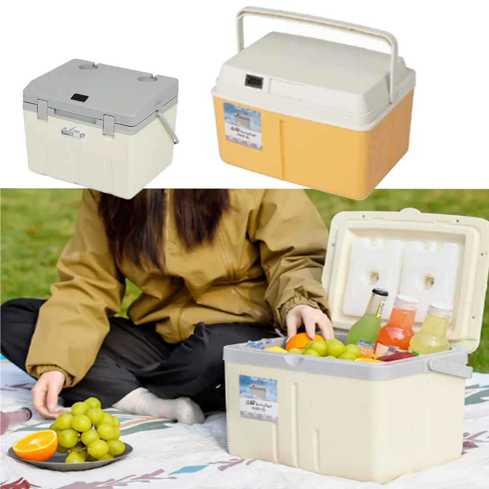 

Outdoor Camping Car Ice Bucket Frozen Fresh Dual Purpose Food & Drink Portable Refrigerated Fresh.