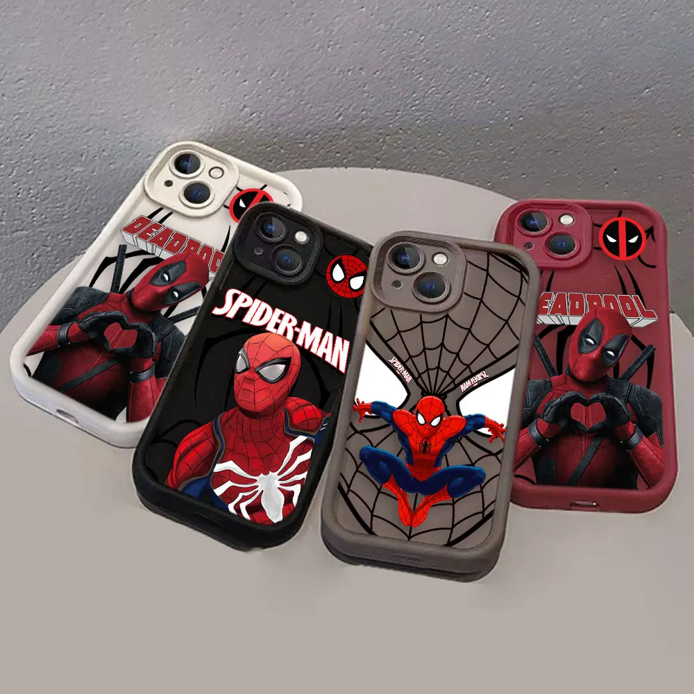 Marvel Deadpool Spider-Man Phone Case For HONOR Y7A Y9 50 20 X95 X9 90 8X MAGIC 5 NOVA 9 Y70 Y70S SE PRO Case Funda Capa Shell