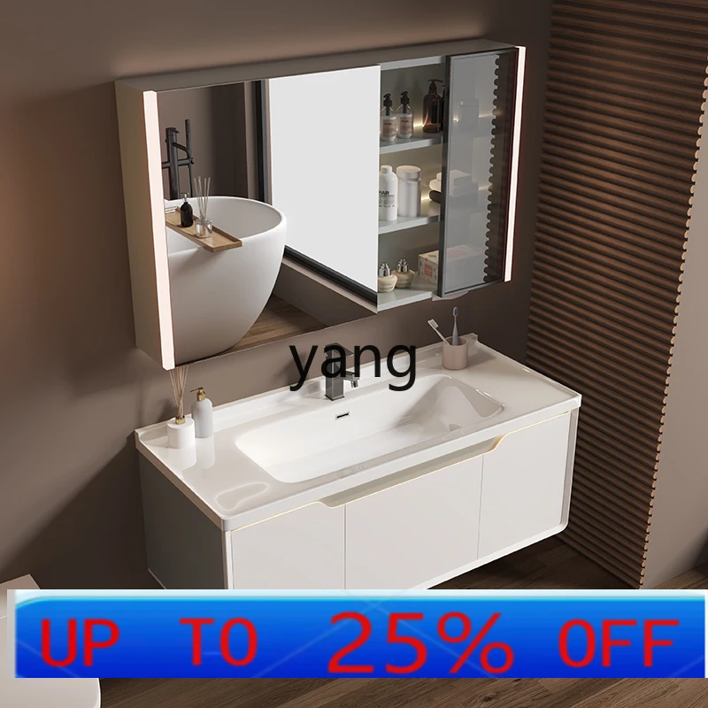 

LH Bathroom Cabinet Ceramic Integrated Basin Luxury Bathroom Sink Washstand Combination Bathroom