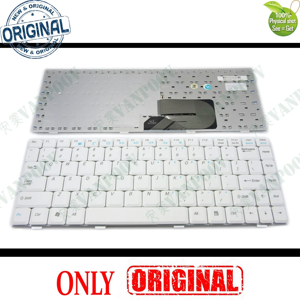 New Notebook Keyboard / Laptop Keyboards for Averatec 4100 4200, Hasee Q230 White US Version - K022427A1