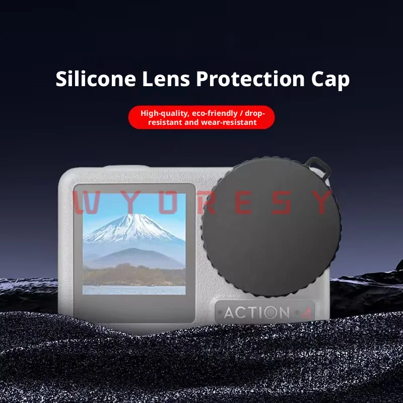 Silicone Lens Cover for DJI (Action5 Pro/4/3) Camera Simple Snap On Design Support Fast Installation And Removal Before Starting