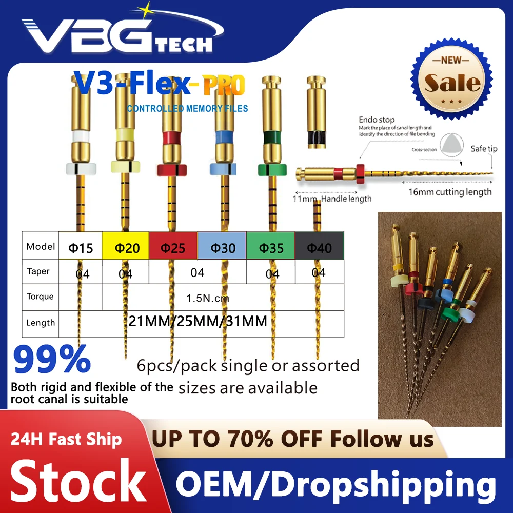 

Стоматологический эндодонтический файл 02/04/06 Конусный конус для корневых каналов Эндодонтический напильник с тепловой активацией Роторный напильник Гибкий стоматологический инструмент 0404 # 31 мм
