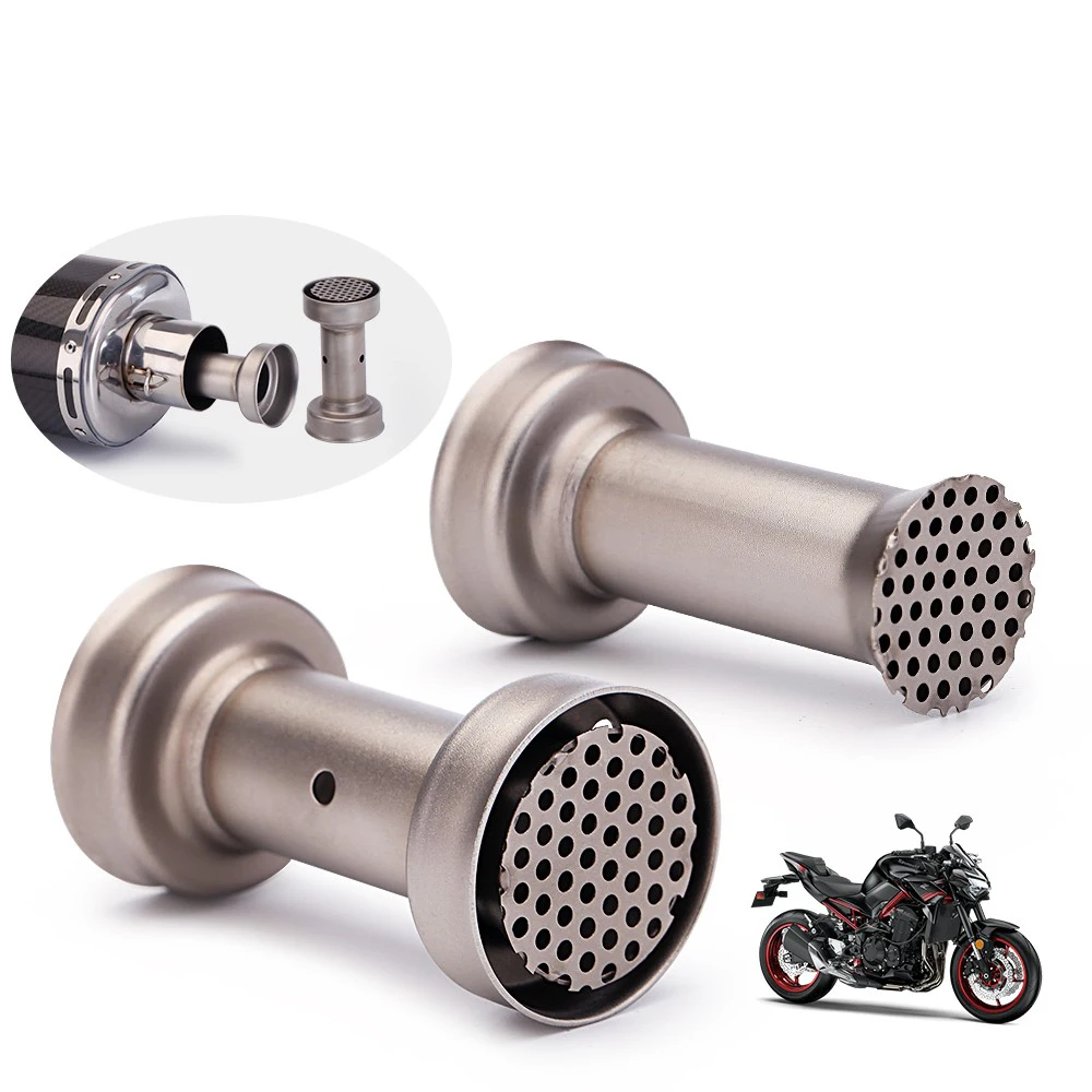 51MM Universal Motorcycle Exhaust Pipe Muffler Catalytic DB Killer Silent Pit Bike Escape Moto Silencer Noise Sound