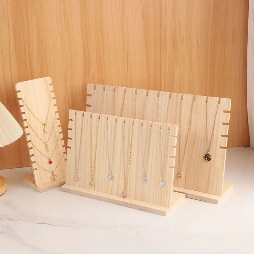 

L-образные ожерелья, мольберт, витрина, ореховое дерево, модная стойка для коллекции ювелирных изделий, подвесная подставка