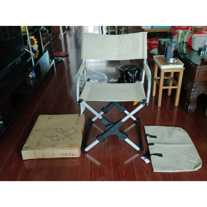 Lightweight Aluminum Alloy Portable Outdoor Folding Chair for Camping Beach Fishing Hiking Travel Leisure