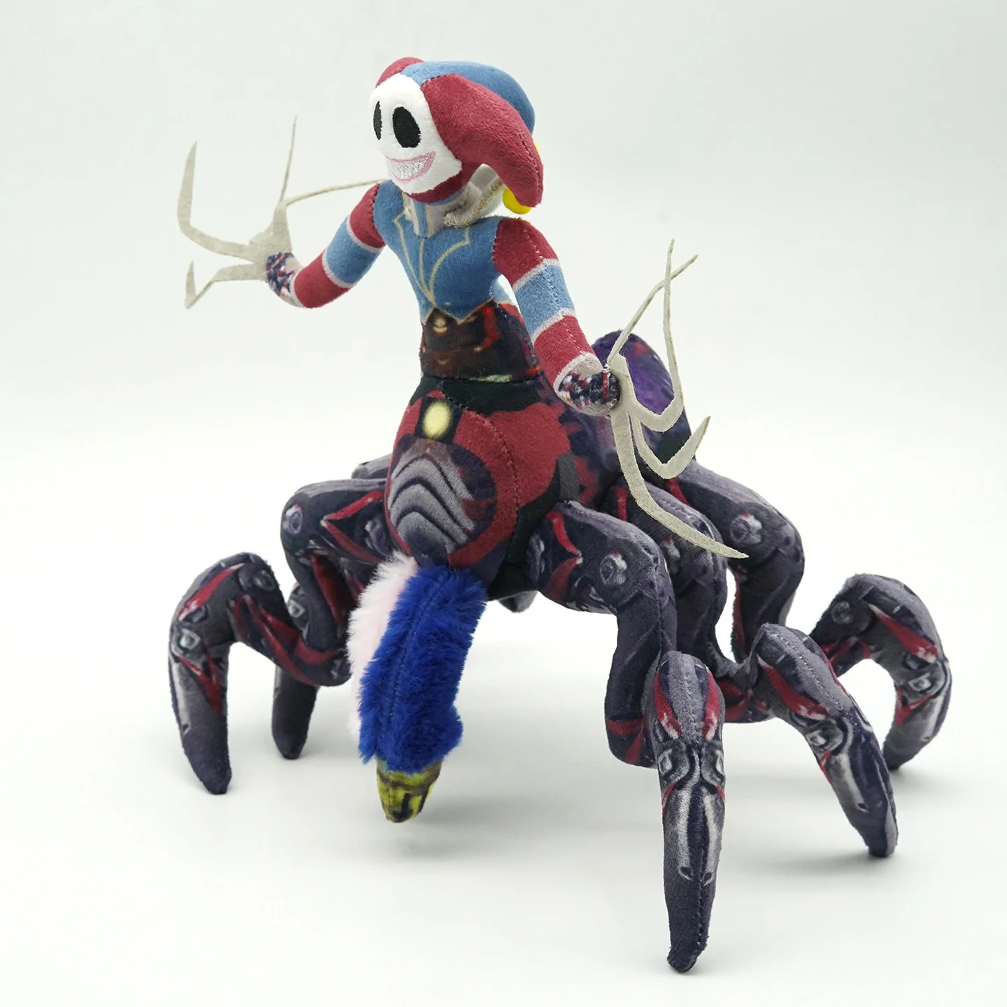 Poppy Playtime Sechsbeiniger Clown-Spinnen-Monster Plüschtier Weiches Stofftier Spielzubehör für Spielsammler Wohndekoration