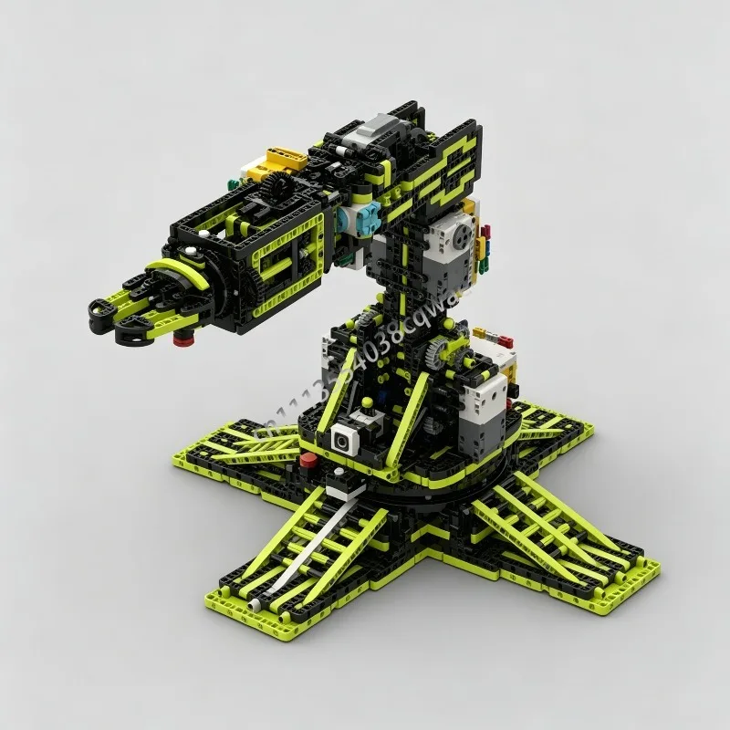 3843PCS Six Axis Robotic Arm MK5 MOC Technical Building Blocks Model Custom Puzzle DIY Assembly Educational Toy Birthday Gifts