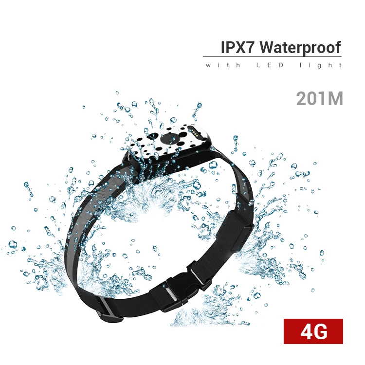 مقاوم للماء جهاز تتبع الحيوانات الأليفة GPS مع طوق GPS رقاقة للكلاب/القط جهاز تتبع الحيوانات EV-201M