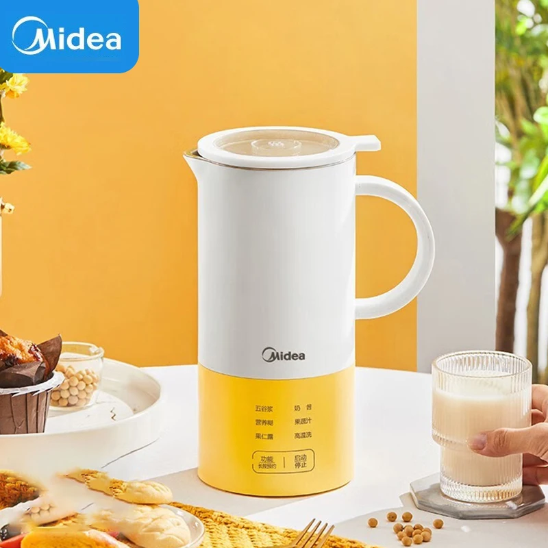 

Midea Soymilk Maker 600ML Mini Food Mixer Multifunctional Smart Blender Portable 220V Household Kitchen Appliance For1-3 People