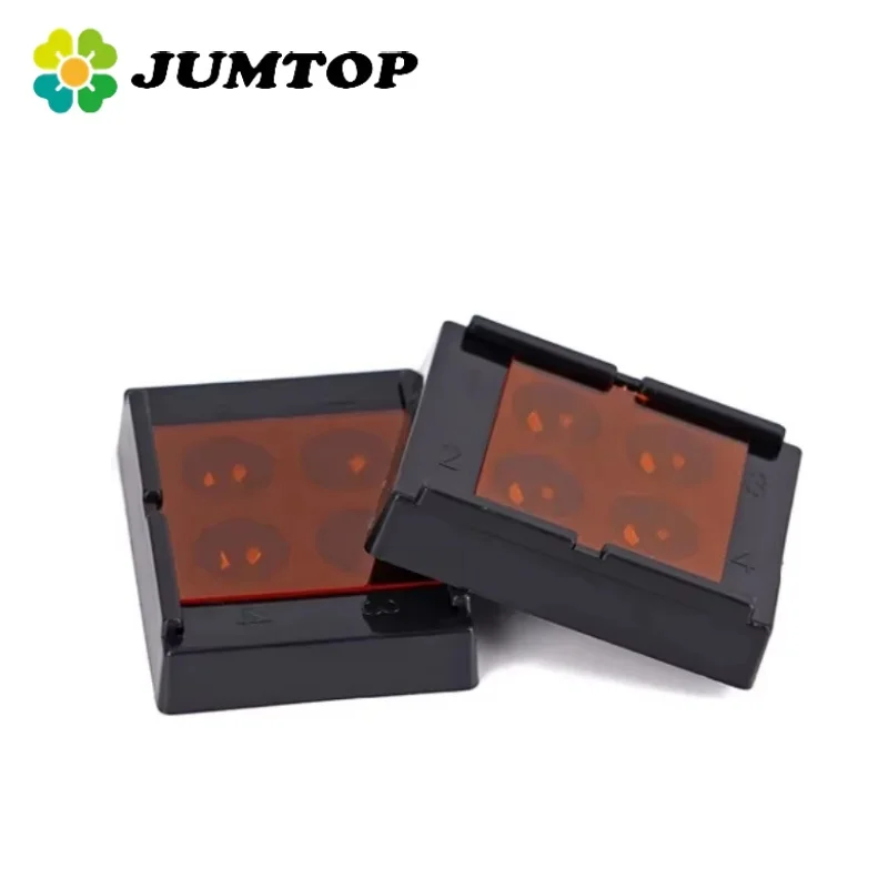 

JUMTOP 1Pc Dental Resin Light-shading Box Veneer Storage Box Denture Teeth Patch Shading Organizer Tool