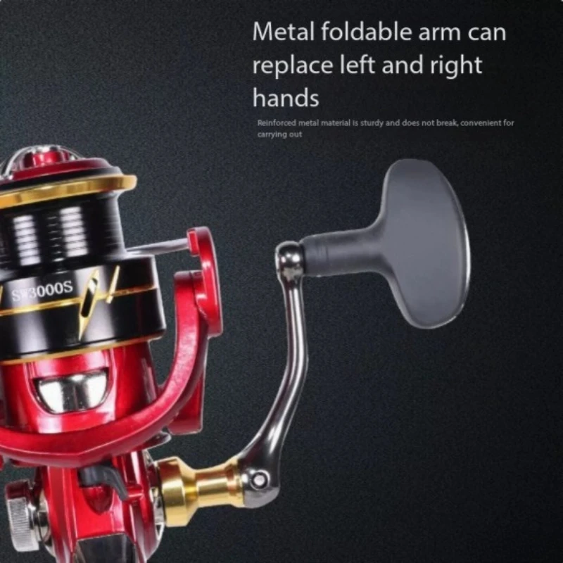 

Waterproof folding rocker arm road Asian spinning wheel far throw lamp seawater universal all-metal stainless steel fishing gear