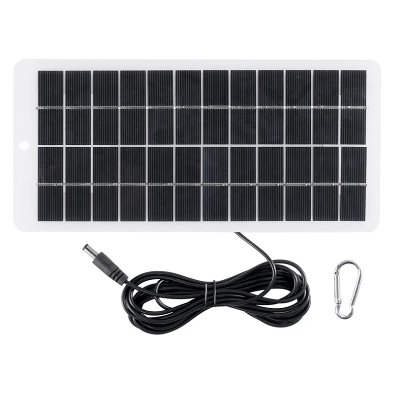 

5W 12V Solar Panel Polysilicon Panels Outdoor Solar Battery Charger Portable Solar Panel With DC Port For 3.7V Battery