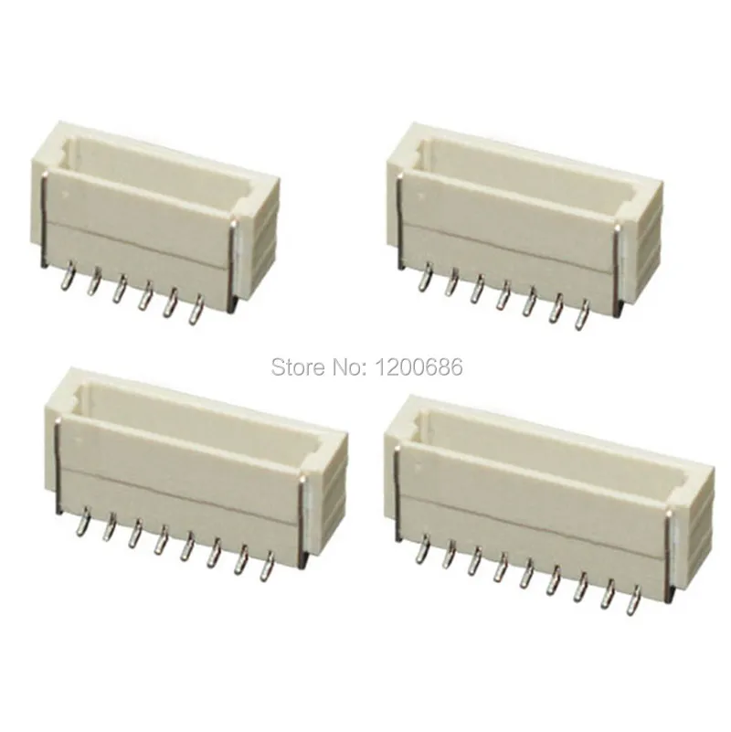 Mini Micro SH 1.0 JST Connector ST male Right Angle 90 degree SMD Connector Terminal Socket 2 3 4 6 10-Pin Connector Plug