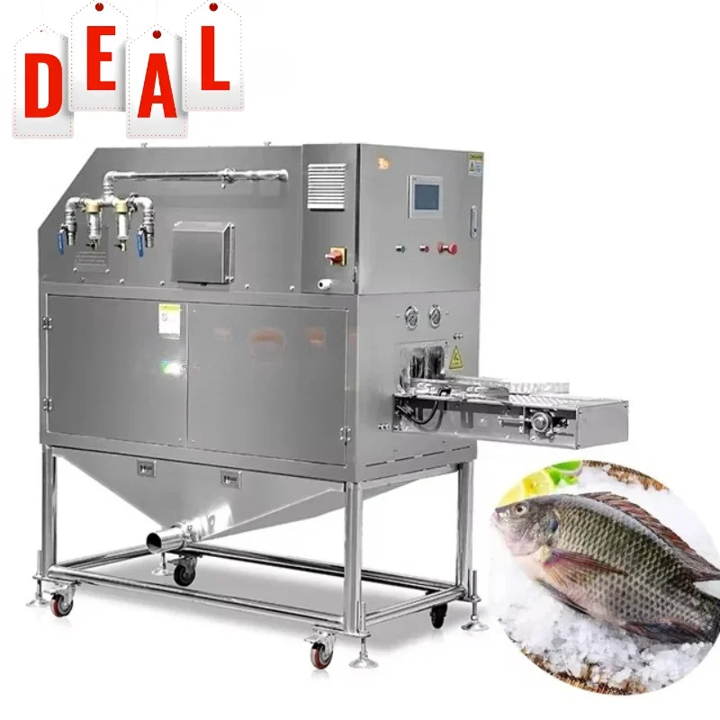 Fully Automatic Small Fish Processing Machine Electric Tilapia Fillet Descale Cutter Gut Kill Scaling High Reasonable Customized