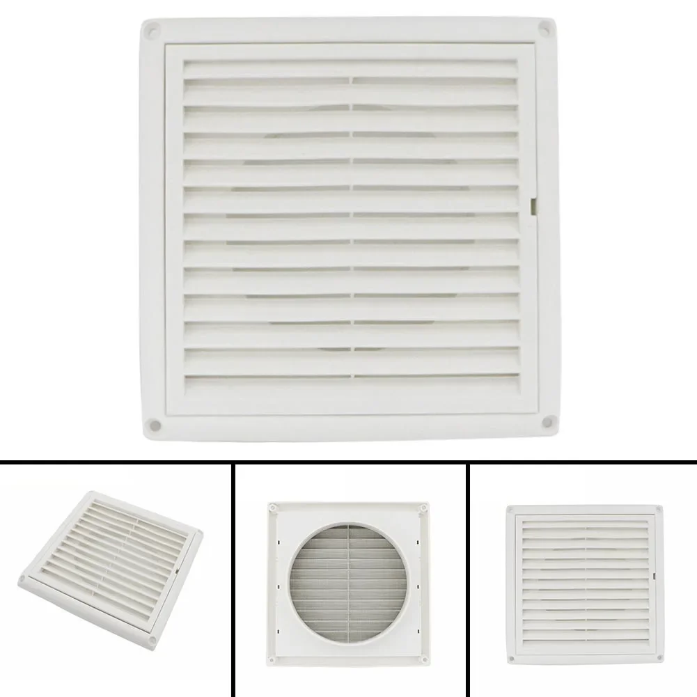 

Anti-mosquito Net Grille Vent Ventilation Exhaust White Air Vent Anti-aging Louver Grille Grille Ducting Cover Outlet PP+UV