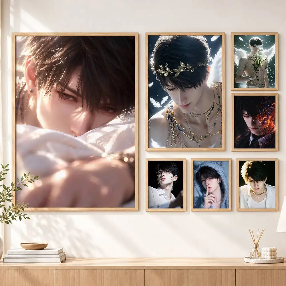 Xia Yizhou C-Caleb Game Love and Deepspace Custom HD Waterproof Self Adhesive Wall Art Poster