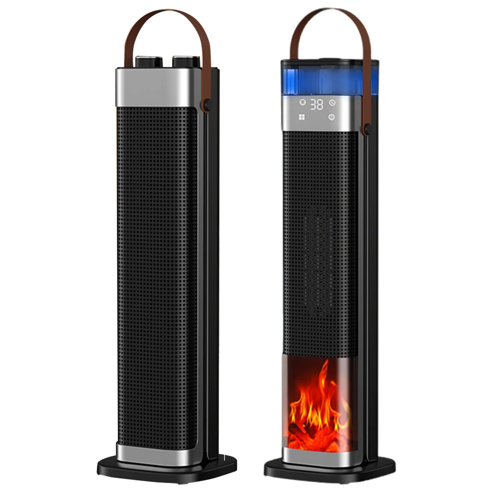 ETC Warm Air Fan Remote Control/Knob Control 2000W Electric Heater Left-Right Automatic Rotation Fan Heater 3 Speed Space Heater