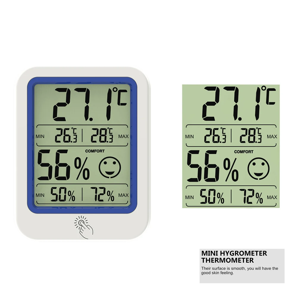 

Digital Hygrometer Thermometer With Large Lcd Display Indoor Temperature Humidity Meter Low Power Consumption Plastic Body
