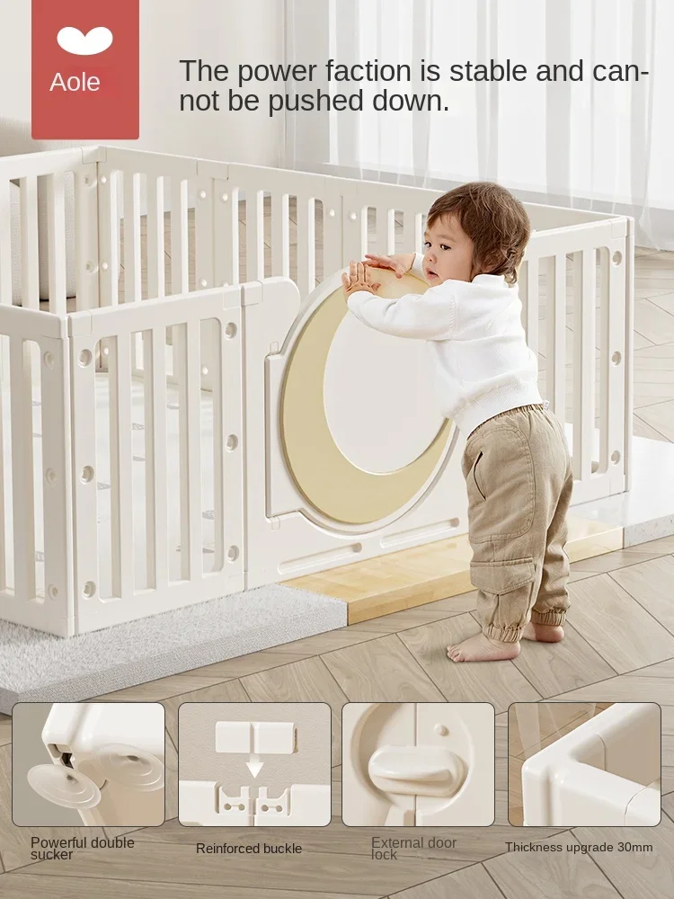 Tqh Game Fence Protective Grating Baby Living Room Baby Indoor Home Toddler Child Play Mat Ground Fence