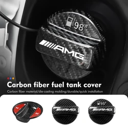 Carbon Fibre Fuel Cap Fuel Tank Decorative Protection Cover For AMG C180 C300 W124 W176 W177 C200 C260 GLC CLE CLA