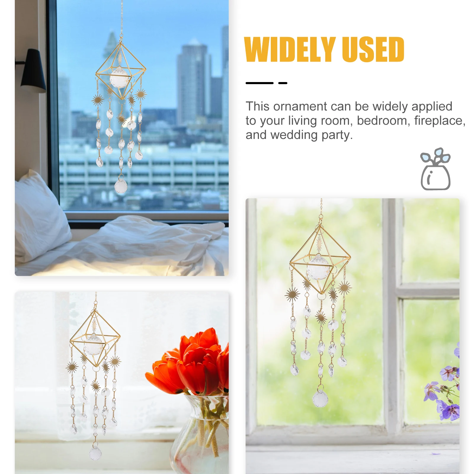 

Crystal Pendant Lamp Decoration Hanging DIY Valentines Day Romantic Anniversary Wedding nament Crystal Hanging for Living