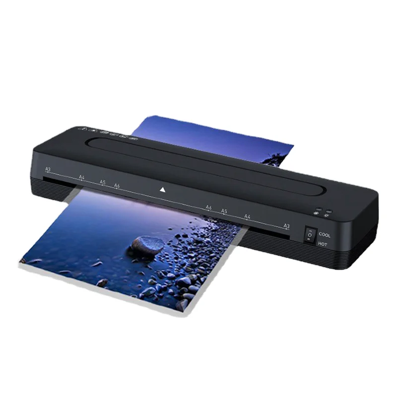A3 Plastic 2 Wheels Laminator Office A3 Laminating Machine Waterproof A4 Laminator for Office