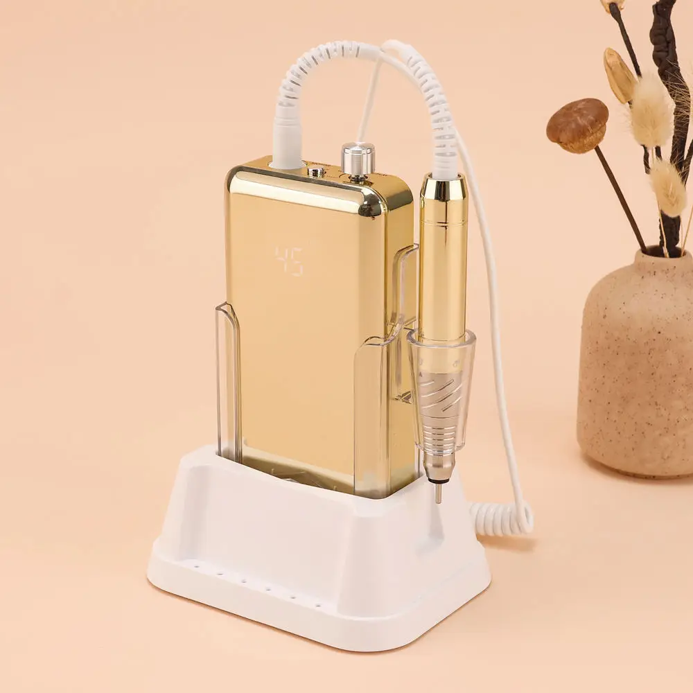 

2025 New Technology 45,000 RPM Durable Die - Cast Aluminum Brushless Nail Drill with Full - Coverage Nail Salon Screen