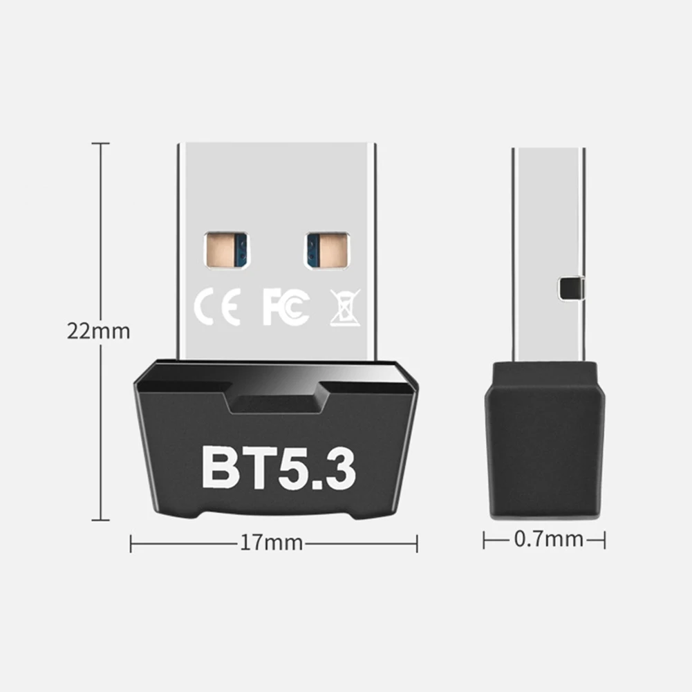 USB Bluetooth 5.3 5.1 Dongle Adapter for PC Speaker Wireless Mouse Keyboard Music Audio Receiver Transmitter Bluetooth Dongle