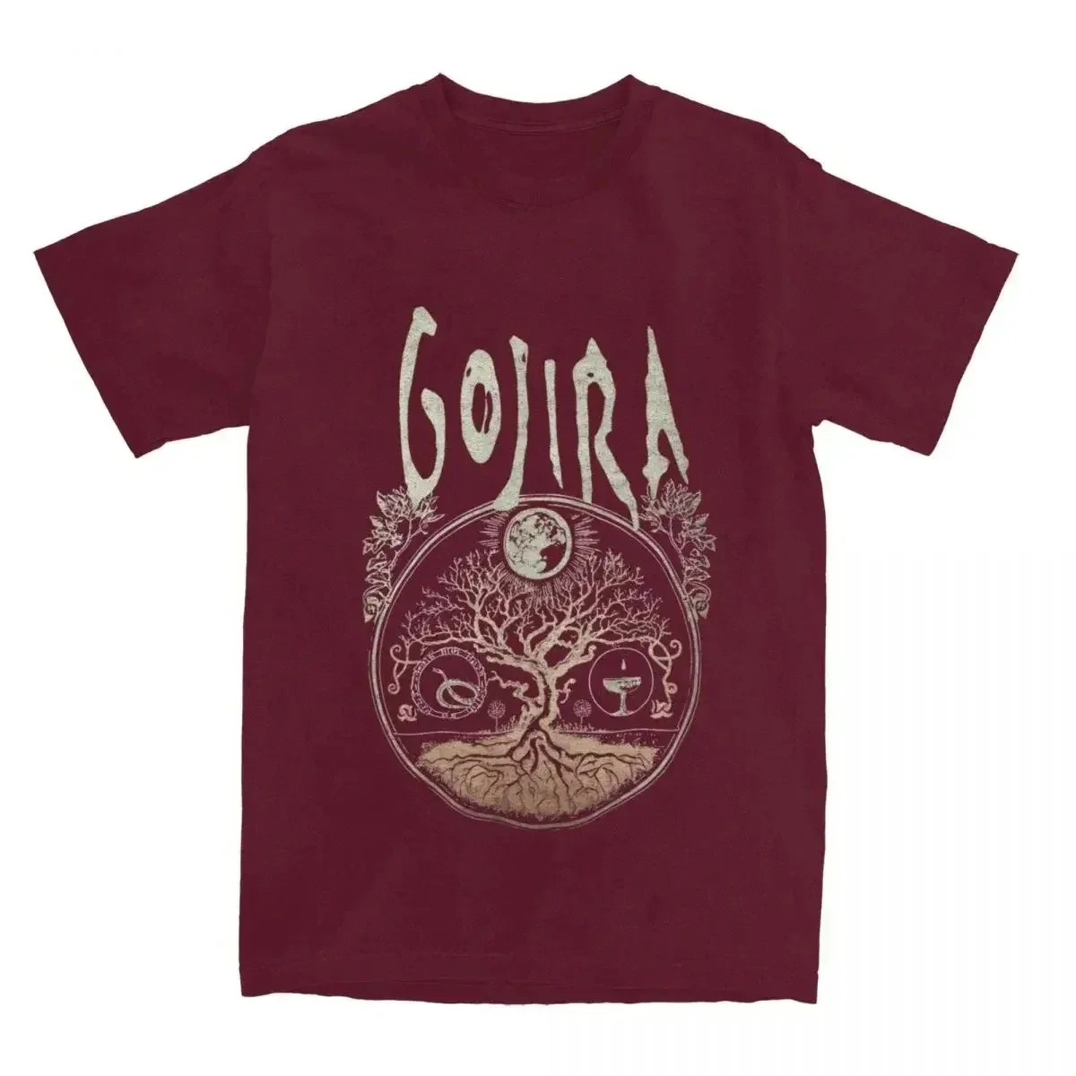 Rock Metal Band Gojiras Men Women\'s T Shirts Merch Vintage Tees T-Shirt Cotton Summer Clothing T-Shirt Cotton Summer Clothing