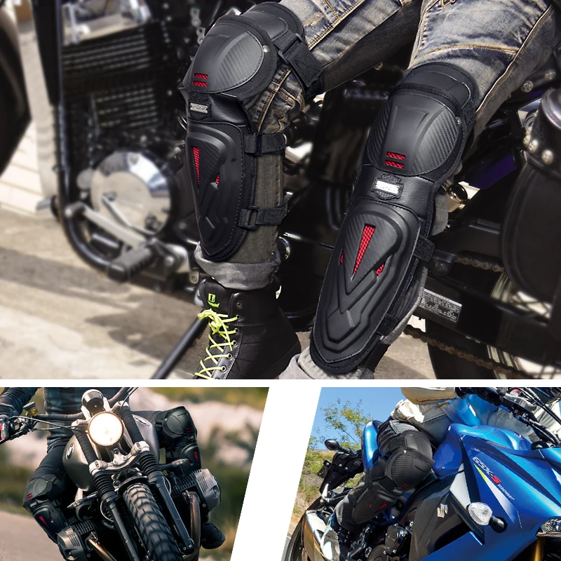 4Pcs/Set Motorcycle Bike Racing Skating Elbow Knee Shin Armor Guard Protector Guards Protective Motocross Cycling Sport Gear Pad